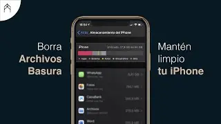Limpiar archivos basura iPhone