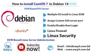 How to install Centos 7 in Debian 10 KVM | Easy IT