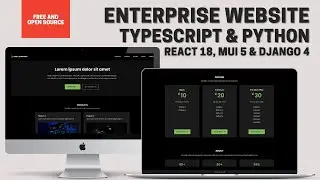 Website for a Company | Enterprise Template | Django 4, React 18 with TypeScript 4 & Material UI 5