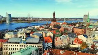 Riga old town panorama view from St. Peter's church #Riga #oldtown @mpictures1443