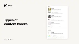 Types of content blocks