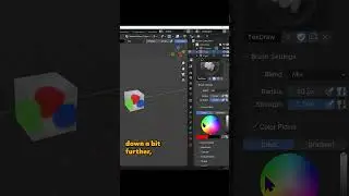 Sampling Colours in Blender 4 #tutorial #blender #blender4 #blender3d #texturepainting #gamedev
