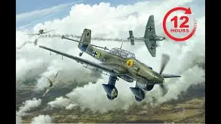 12 HOUR LONG Junkers Ju 87 Stuka Dive Bomber Siren SOUND relaxation, white noise, “Jericho Trumpet