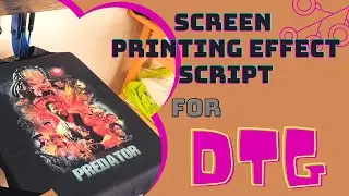 How to print t-shirt to look like screen printed on DTG printer. simulated process script