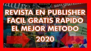 🔴Como HACER una REVISTA en PUBLISHER (MEJOR METODO 2020) 🔴