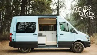 Unique Baby Blue Sprinter Van with Beautiful Modern Interior