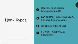 Тестирование Программного обеспечения с Михаилом Портновым - Первый урок