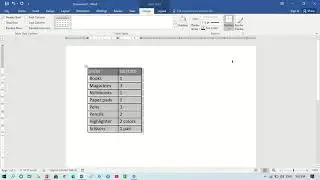 Change Table Border Thickness in Word