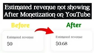 Why Estimated revenue not showing on YouTube studio after Monetization