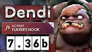 Денди на Пудже выиграл 30 ранг на миде! - Dendi Pudge 7.36 DOTA 2