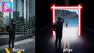 How To Edit Glowing Portal Photo Effect | PicsArt Tutorial