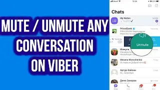 How to Mute / Unmute Any Conversation on Viber App