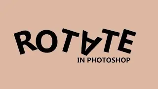 How to Flip and Rotate Letters in Photoshop | Photoshop Basic tutorial for beginners