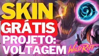 COMO GANHAR SKIN GRÁTIS LOL WILD RIFT EVENTO PROJETO VOLTAGEM