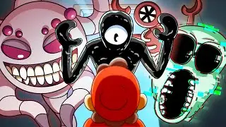 DOORS FLOOR 2: ALL BOSSES! (Cartoon Animation)