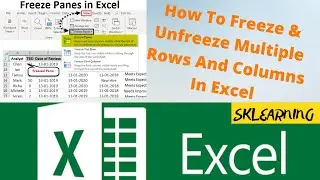 How to Freeze & Unfreeze Rows and Columns in Excel