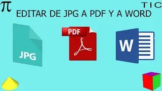 Editar de JPG a Pdf y luego a Word sin programas