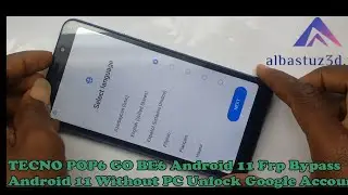 TECNO POP 6 GO BE6 Android 11 Frp Bypass Android 11 Without PC Unlock Google Account