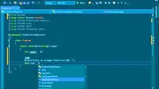 C# 6.0 Tutorial - Fundamentals - 8. Conditional Operator ?: