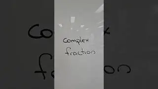 How to simplify complex fractions e.g. simplify (3/4)/5