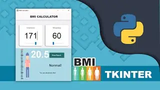 Create an Advance BMI Calculator using Python | GUI Tkinter Project