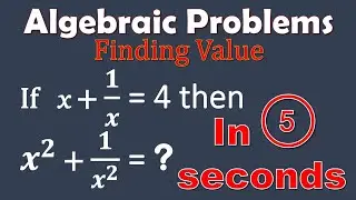 Find Value of x2 + 1/x2 | Algebra | tricky solution #algebra #formula #math #shorts