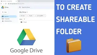 How to create Google Drive link to share files | To create shareable folder