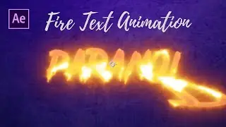 Fire Text Animation in After Effects