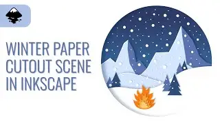 Create a Cozy Winter Paper Cutout Scene in Inkscape