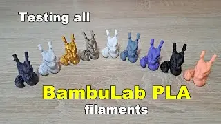 Testing all BambuLab PLA filament types