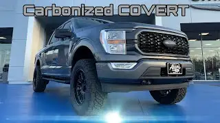 2021 Ford F150 Carbonized Gray STX Covert Edition 4x4 Review Leveled on 34s