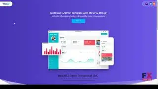 WOW - Admin Template Bootstrap 4 with material design        Duncan T