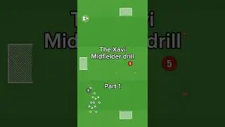 The Xavi midfielder drill!⚽️ Part 1📈 #football #soccer #footballdrills #footballcoach #fypシ #fyp