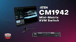 Multitask with Seamless Workflows between 2 Computers and 2 Displays #aten #kvm #CM1942 #4k