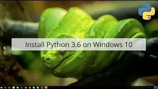 Install Python 3.6 on Windows