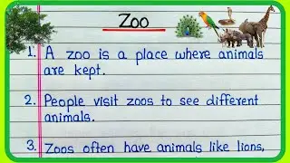 10 lines essay on zoo in English/10 lines on zoo/Zoo essay in English 10 lines/Few lines about zoo