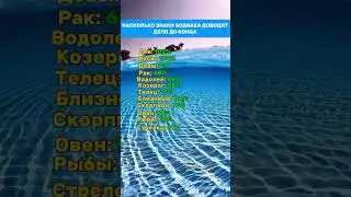 Насколько Знаки Зодиаков Доводят Дело До Конца 😝😜  #гороскоп