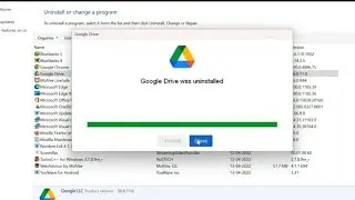 How to uninstall google drive in windows 11