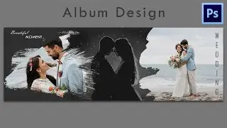 Create Wedding Album Design in Photoshop 2022 | Telugu tutorial 