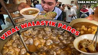 Filipino Street Food | Walastik Pares in Makati | Bulalo, Mata, Utak, Tumbong, Isaw - Unli Taba