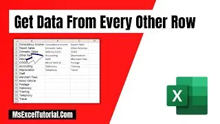 How to Get Data From Every Other Row in Excel