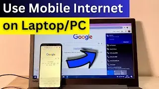 How to Connect Internet from Mobile to Laptop or PC  | Use Mobile Internet on Laptop via Hotspot