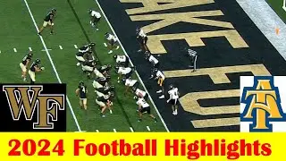 NC A&T vs Wake Forest Football Game Highlights 8 29 2024