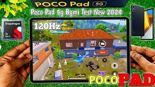 🤯 POCO Pad 5G Bgmi Test😤HDR+Extreme 120FPS/4K Graphics Settings🔥HyperOS💥POCO Pad 5G PUBG (BGMI) TEST