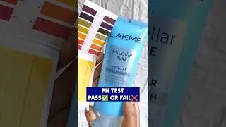 Ph Test of Lakme Micellar Face Wash | #phtesting #phtest #facewashph #lakme #skincareph #trending