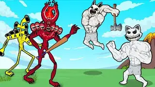 ZOONOMALY MUSCLE MONSTER  VS SIREN HEAD FAMILY - Funny Animation - GV Studio