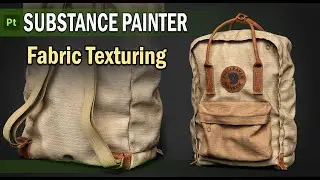 Creating Fabric for Backpack in Substance 3D Painter (fabric ,leather , stitches)