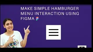 Learn how to make Hamburger menu in Figma Tutorial #figma tutorial