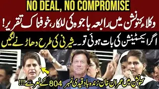 No Deal No Compromise | Rabia Bajwa Hard Hitting Aggressive Speech at PTI Lawyers Convention | GNN