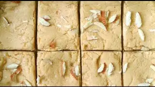 Without milk and without Ghee Make Milk Barfi at home with just 2 ingredients